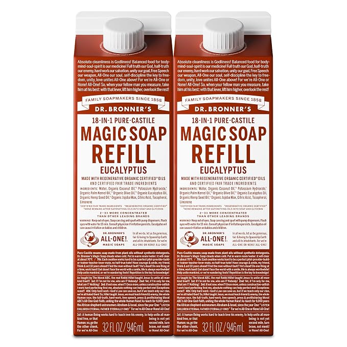 Dr. Bronner's Magic Soap-Pure-Castile Liquid Refill by DrBronners