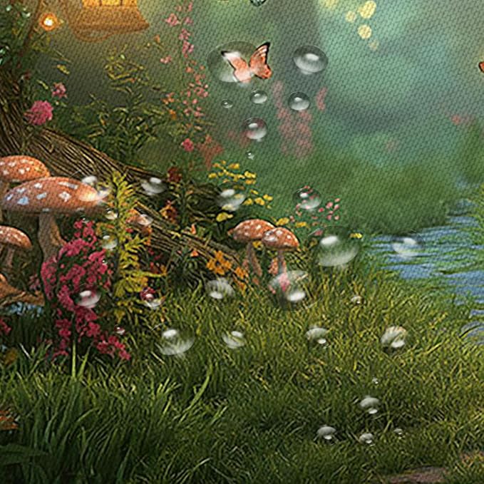 Fantasy Forest Path Shower Curtain Fairy Magical Enchanted Misty Jungle - Image 7
