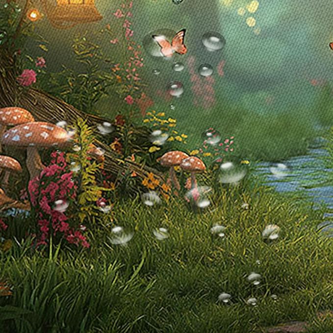 Fantasy Forest Path Shower Curtain Fairy Magical Enchanted Misty Jungle - Image 7