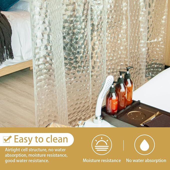 NTBAY EVA Clear Shower Curtain - Image 6