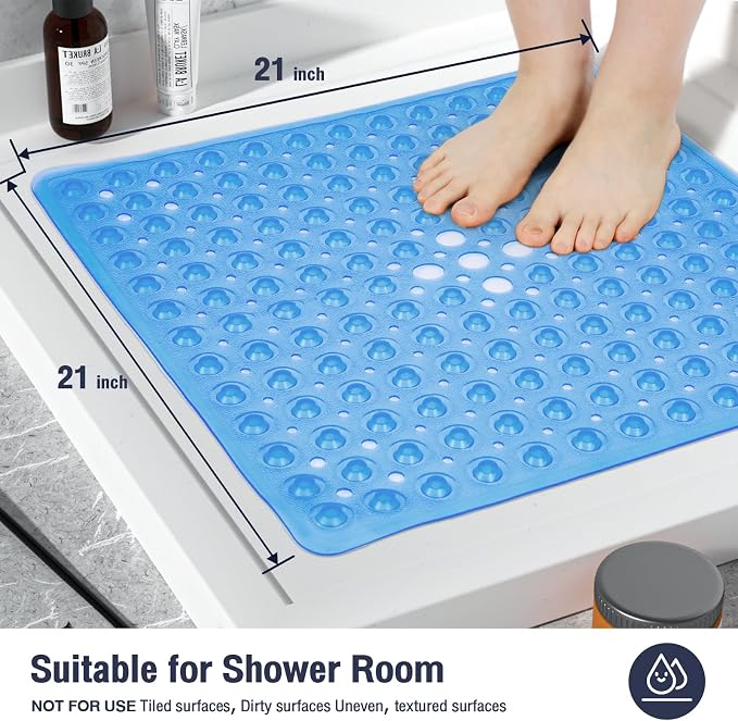 Square Shower Bathtub Mat Non Slip - Image 5