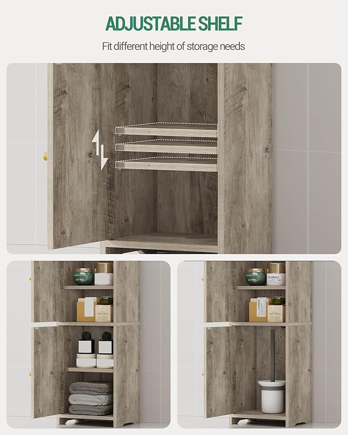 Bathroom Storage Cabinet, Corner Floor Cabinet - Image 6