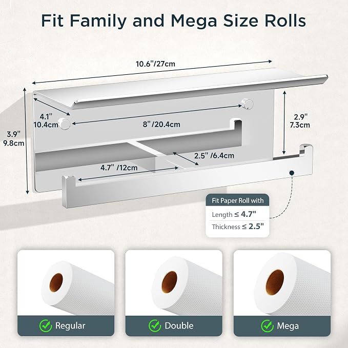 FORIOUS Toilet Paper Holder - Image 5