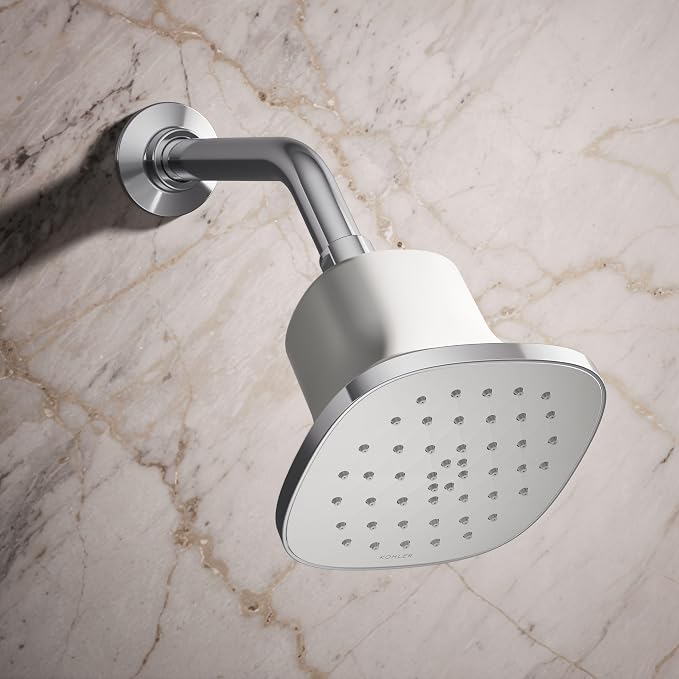 Kohler 37722-Y-CP Cinq™ Square single-function filtered showerhead, 2.5 gpm - Image 2