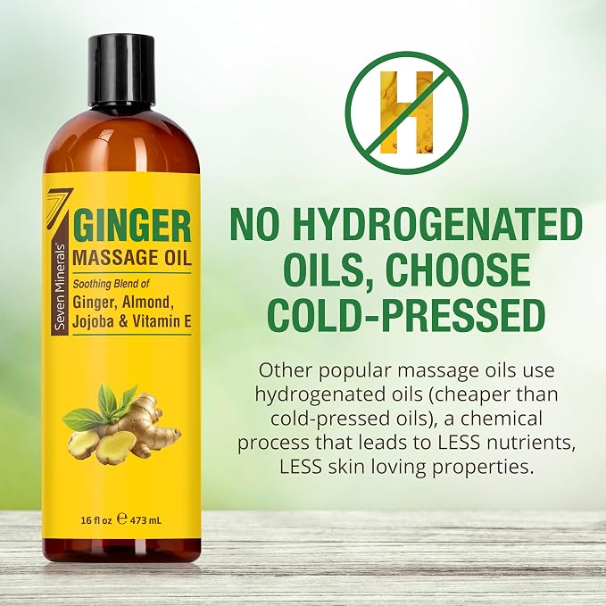 Seven Minerals Ginger Massage Oil - Image 3