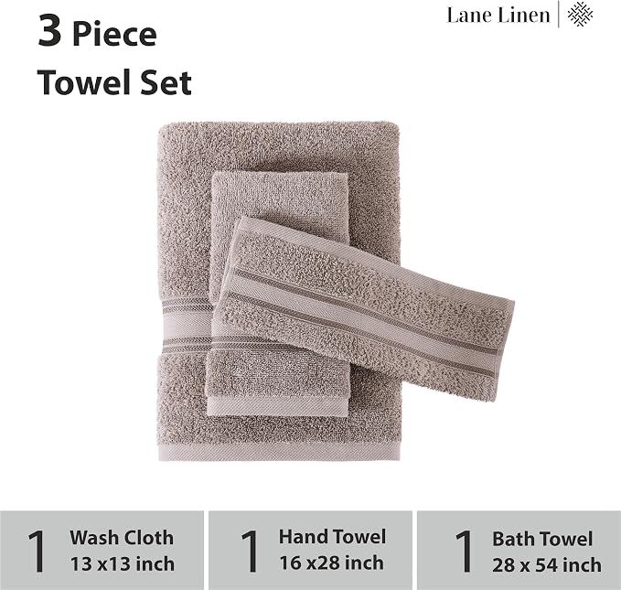 LANE LINEN Luxury Bath Towels Set - Image 3