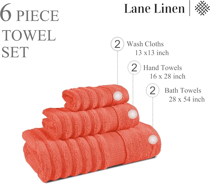 LANE LINEN Bathroom Towels Set - Image 8