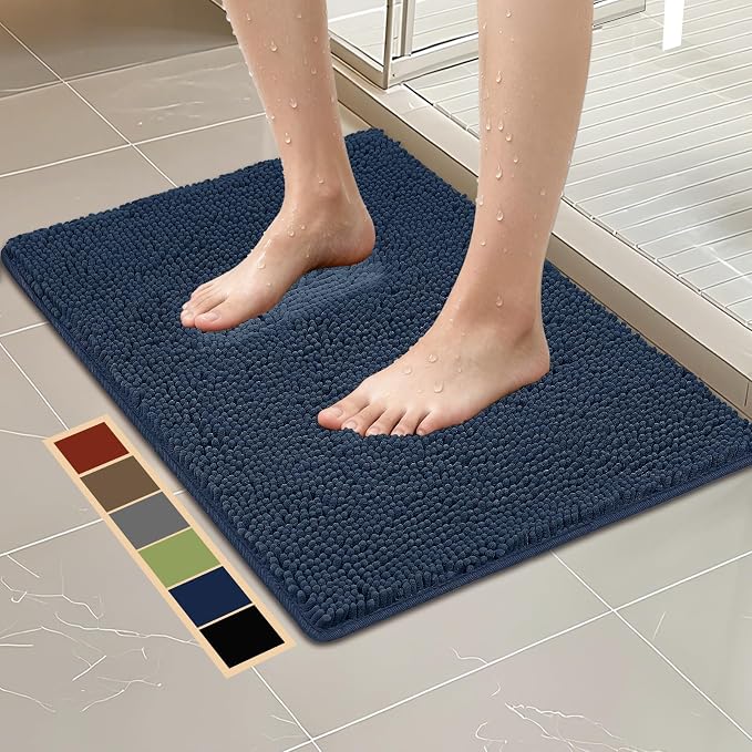 Bcoimo 30"×20" Absorbent Bath Mat, Non-Slip by Bcoimo