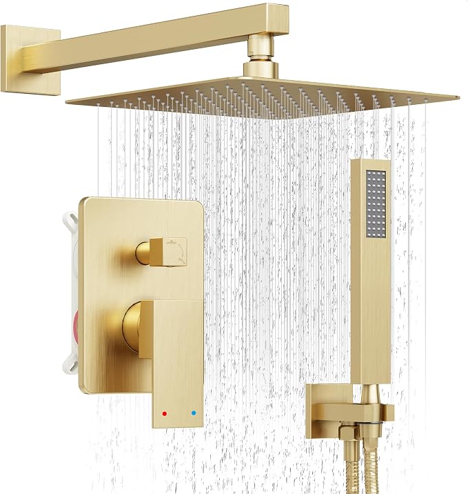 Gold Shower System, Shower Faucet Set by HoliSpa