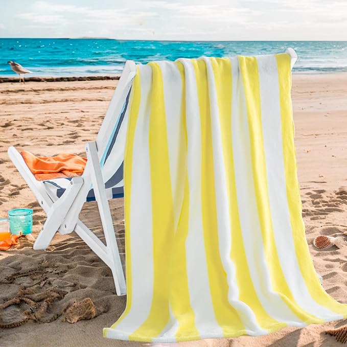 Touchat Beach Towel Oversized, Super Absorbent Sand Free Thick Microfiber Beach - Image 9