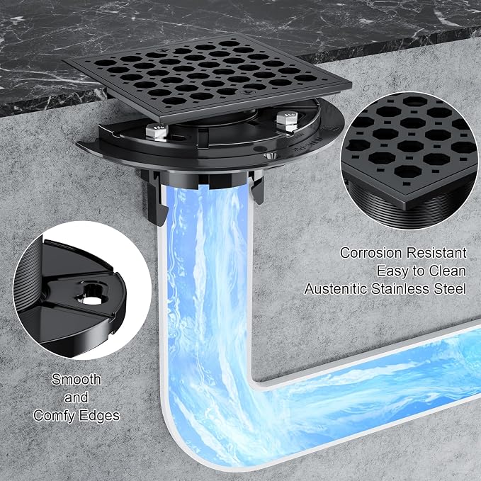 Uni-Green 4 Inch Shower Floor Drain - Image 4