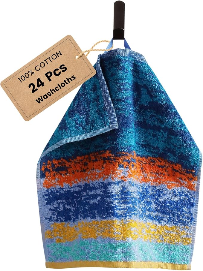 SEMAXE 100% Cotton Washcloths for Bathroom by SEMAXE