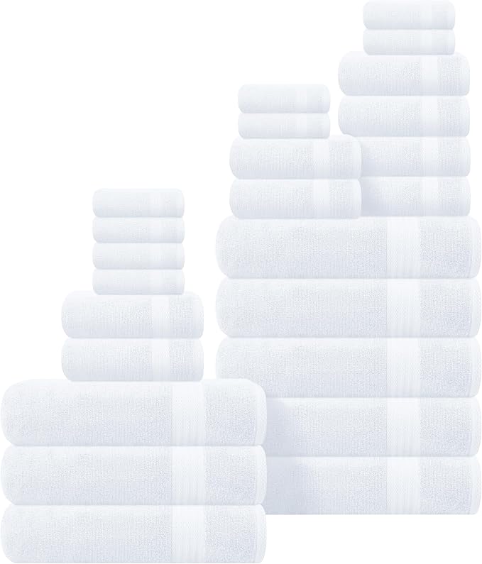 GLAMBURG Ultra Soft 24-Piece Towel Set by GLAMBURG