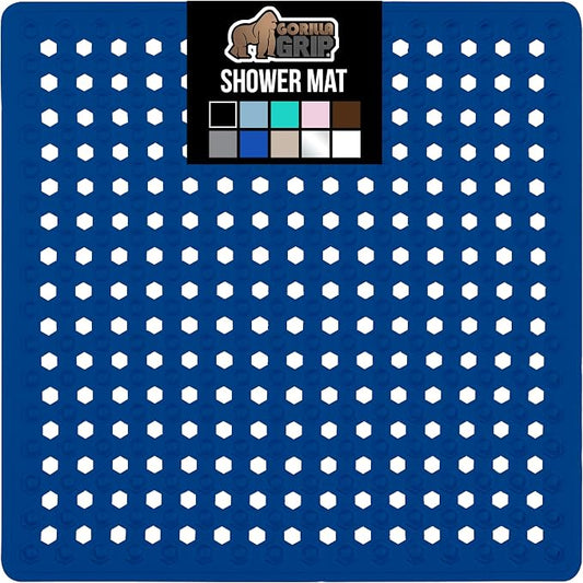 GORILLA GRIP Patented Square Shower Stall Mat, Small Bathtub Floor Mats by GorillaGrip