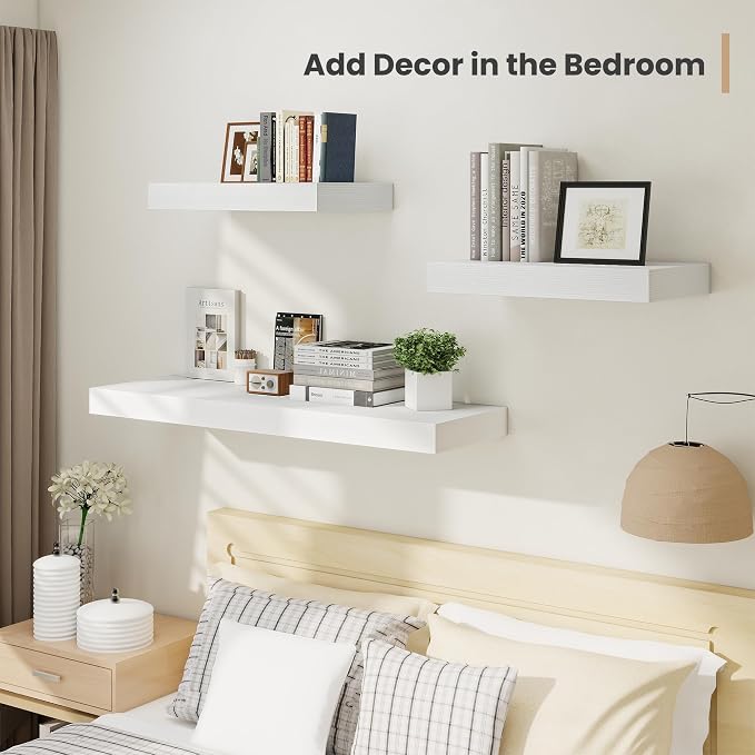 Heimlove 12" Deep Floating Shelves, 36 x 12 Inch Wall Mounted Long Floating - Image 5