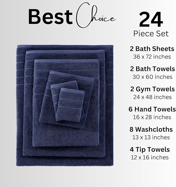 Casa Platino 100% Mercerized Cotton Towels - Image 4