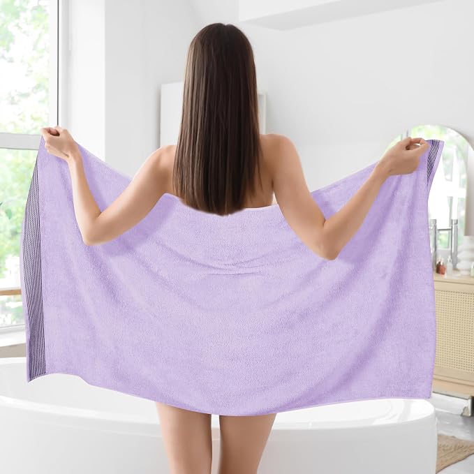 Belizzi Home Cotton 2 Pack Oversized Bath Sheet 35 x 70, Large Bath Sheet - Image 3