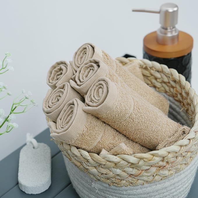Tens Towels Pack of 12 Washcloths, 12 x 12 Inches, Lighter Weight, Quick to Dry - Image 7