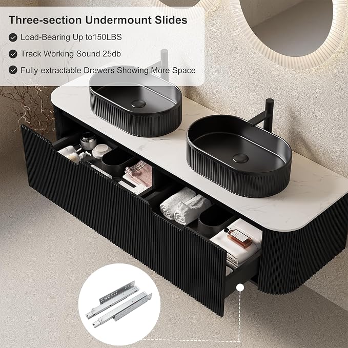 60" Floating Bathroom Vanity - Image 5