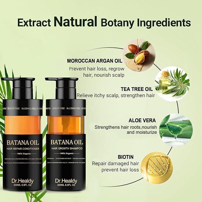 Batana Oil Shampoo and Conditioner Set - Image 5