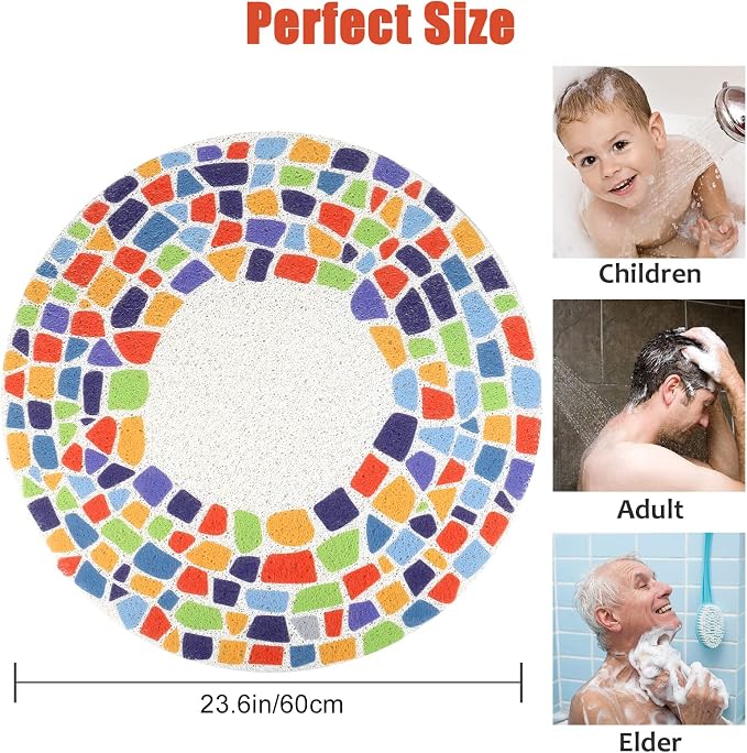 Shower Mat Non-Slip, Soft Comfort Bath Mat - Image 4