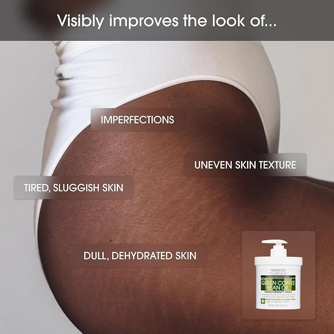 Advanced Clinicals Retinol Body Cream + Green Coffee Bean Oil Thermo - Image 9