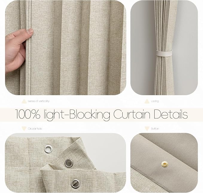 100% Blackout Fabric Folding Door Curtain - Image 7