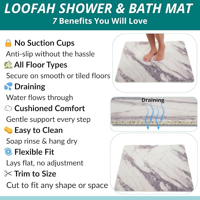 Extra Large Square Shower Mat Non Slip - Image 4