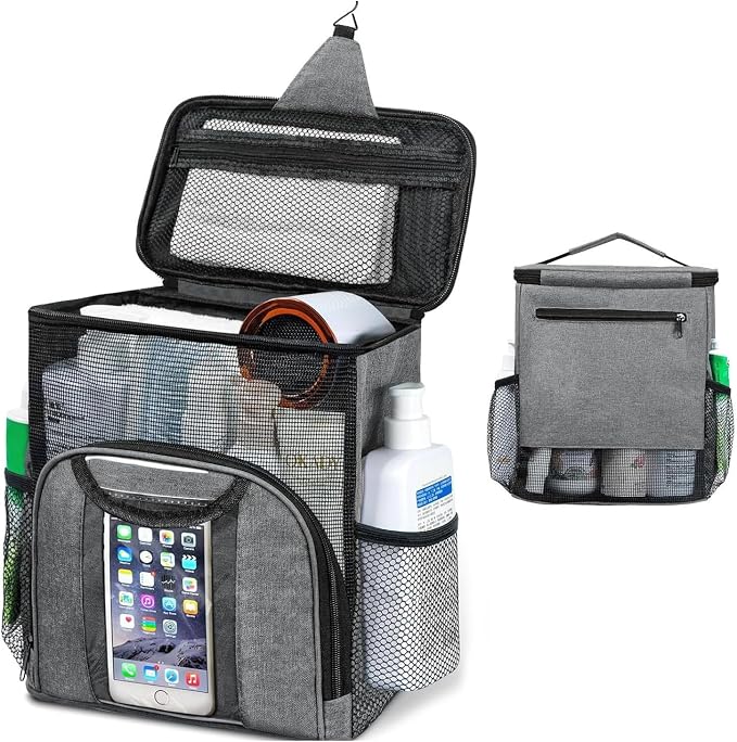 Mesh Shower Caddy Portable for College Dorm Room Essentials – Quick Dry Hanging by Unknown