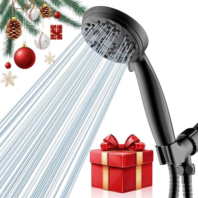 Hand Held Shower Head, High Pressure 6 Spray Mode Handheld Showerhead, Matte by Unknown