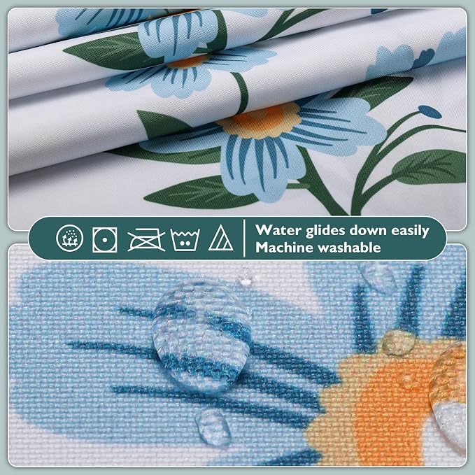 Lagute SnapHook Floral Shower Curtain - Image 3