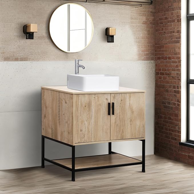 UEV Rustic Oak 36" Bathroom Vanity - Image 3