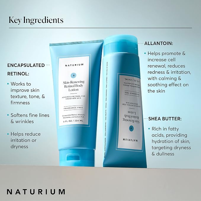 Naturium Skin-Renewing Retinol Body Lotion, Advanced Firming Anti-Aging Skin - Image 5