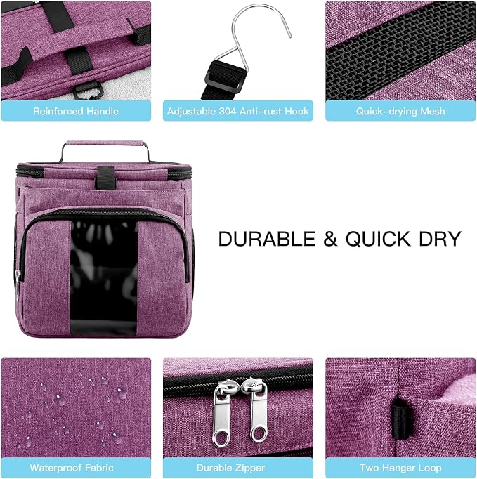 Bukere Portable Shower Caddy College Dorm Room Essential, Shower Caddy Tote Bag - Image 4