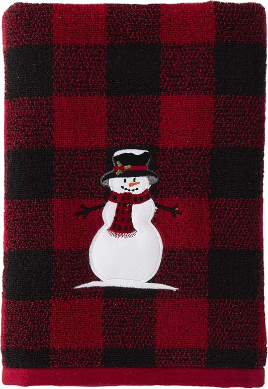 SKL Home Christmas/Gift Woodland Winter Snowman Bath Towel by SKLHomebySaturdayKnightLtd