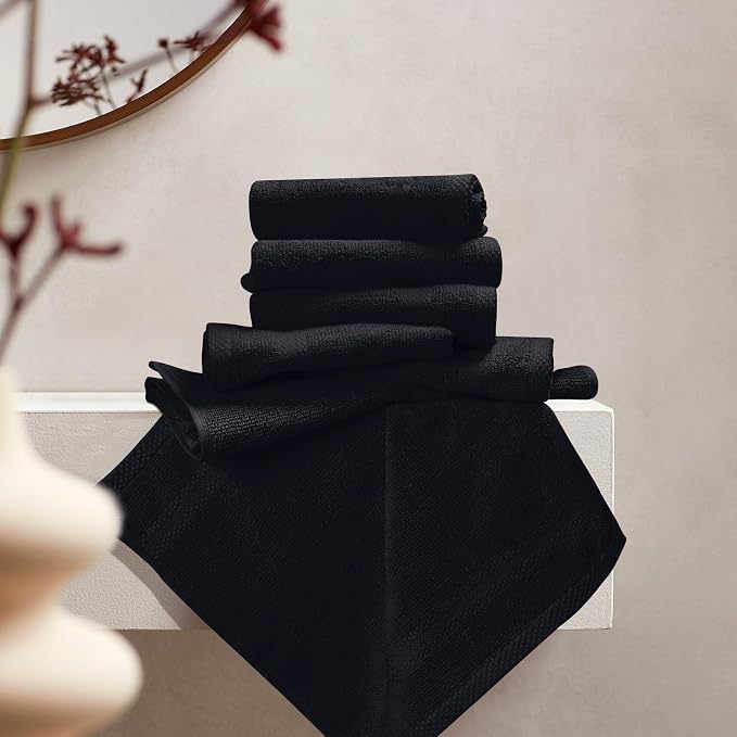 GLAMBURG Ultra Soft 12-Piece Washcloths Set 13x13-100% Ringspun Cotton - Image 3