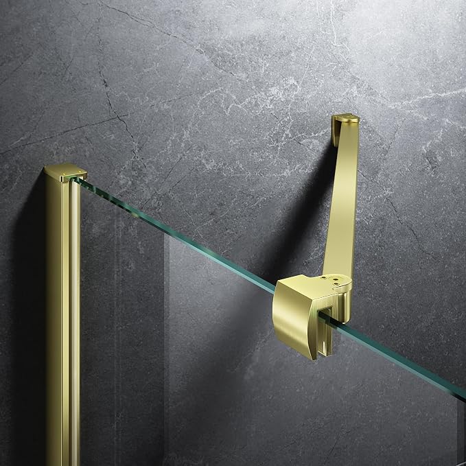 Frameless Shower Door Support Bar, Stainless Steel Wall-to-Glass Support Arm to by Unknown