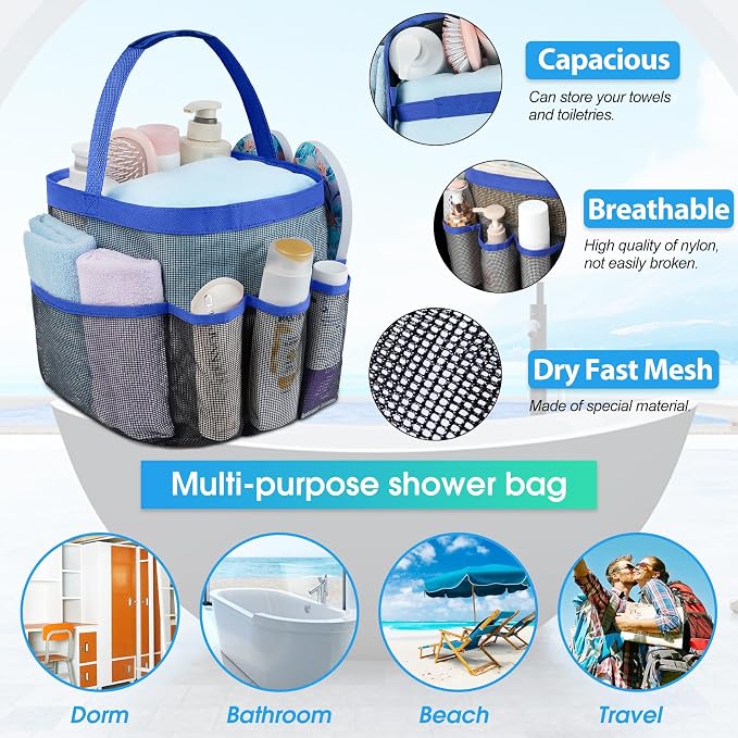 Attmu Mesh Shower Caddy Portable - Image 2