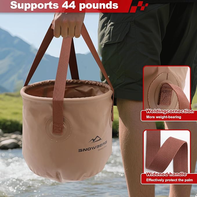 Multifunctional Collapsible Bucket, Portable Bin, Car Wash Bucket, Lightweight - Image 4