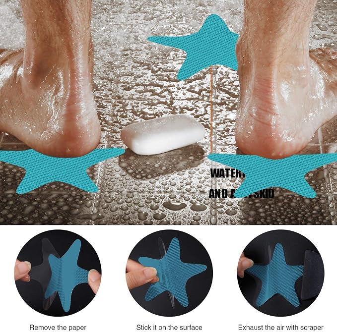 Anti Slip Shower Stickers Safety Bathtub Strips Adhesive Decals - Image 5