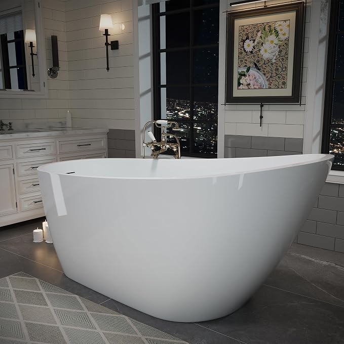 ABRUZZO 63" Acrylic Freestanding Bathtub - Image 2