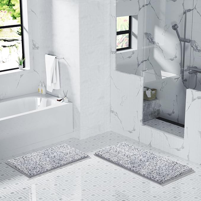Yimobra Luxury Bathroom Rugs, Extra Soft Chenille Mats - Image 5