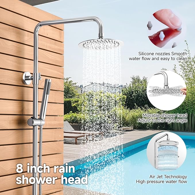 Rainsworth Outdoor Shower Kit Chrom - Image 5