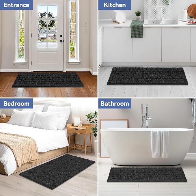 Bcoimo 48"×24" Chenille Bath Mat – Non-Slip - Image 7
