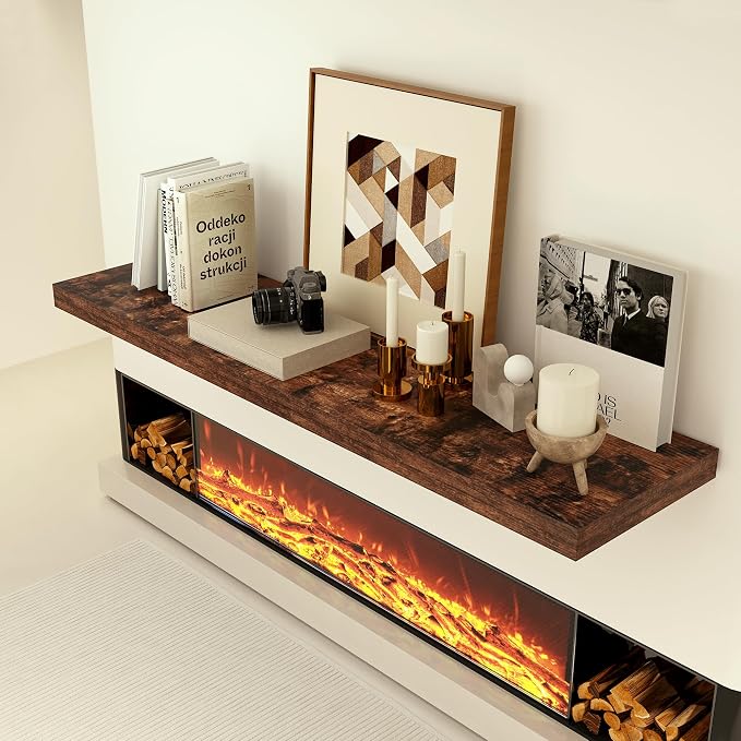 Heimlove 12" Deep Floating Shelves, 36 x 12 Inch Wall Mounted Long Floating - Image 7