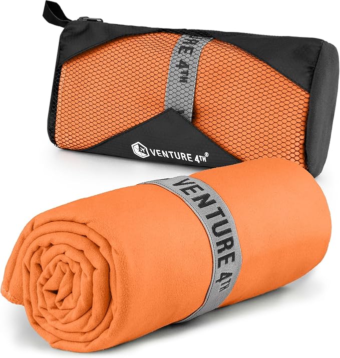 VENTURE 4TH Quick Dry Towel. Microfiber Travel Towel Ideal by VENTURE4TH