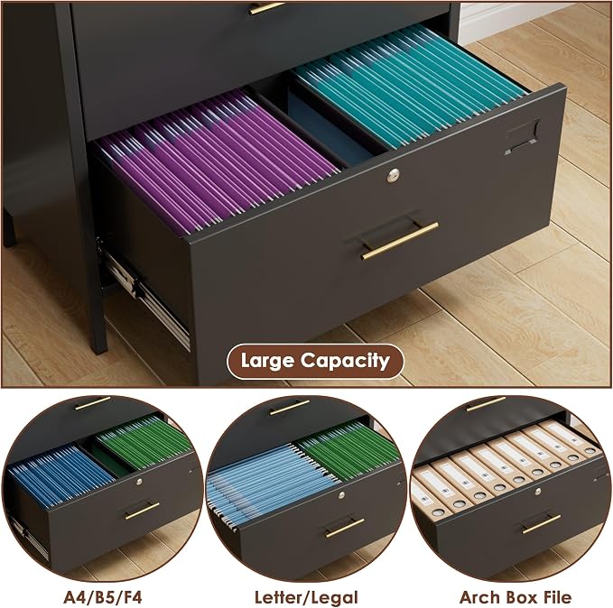 73''H Metal Arch File Cabinet, Filing Cabinet - Image 5