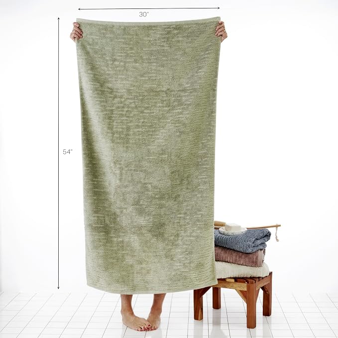 SKL Home CloudSoft Cotton Luxury 4 Pc Bath Towel Set - Image 3