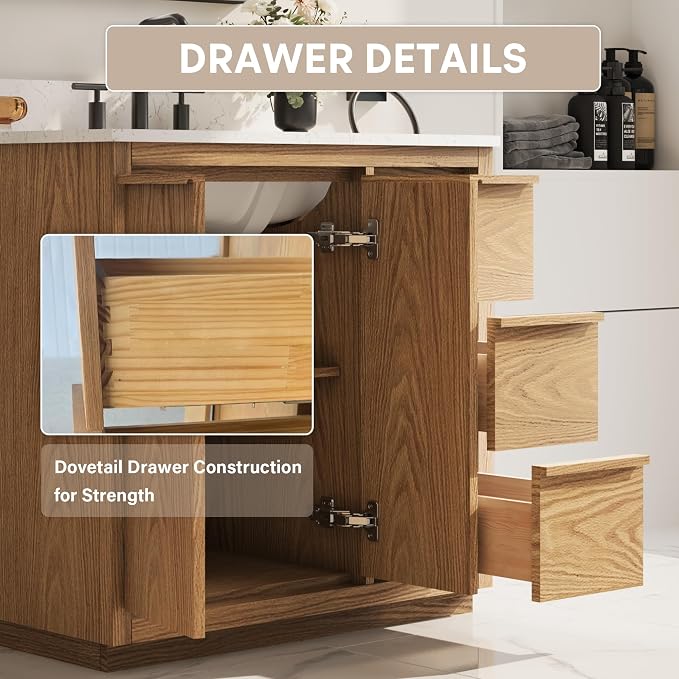 WELLFOR 36" Bathroom Vanity - Image 5