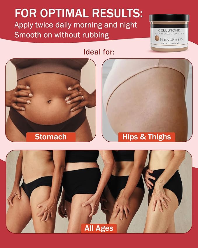 HealFast Cellutone Cellulite Reduction Cream 4 Oz – Suitable - Image 4